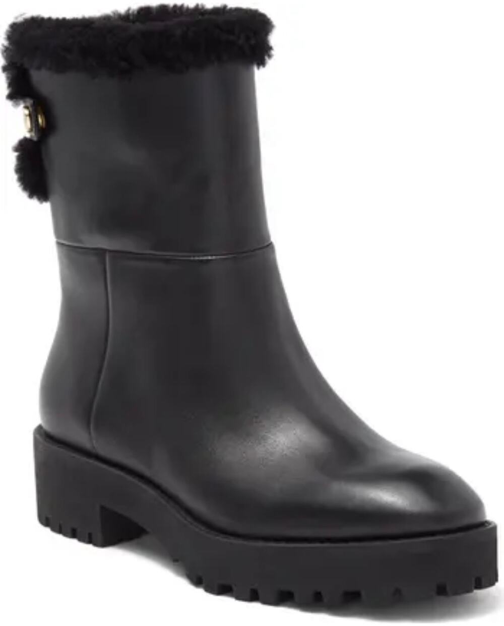 Stuart Weitzman Cooper Chill Shearling Booties - Size 4